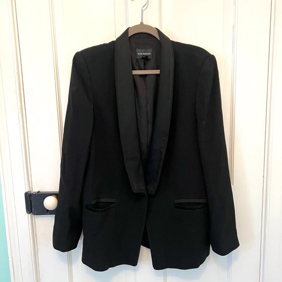 Club Monaco Woman's Tuxedo Black Blazer | Size 12 - Picture 4 of 7